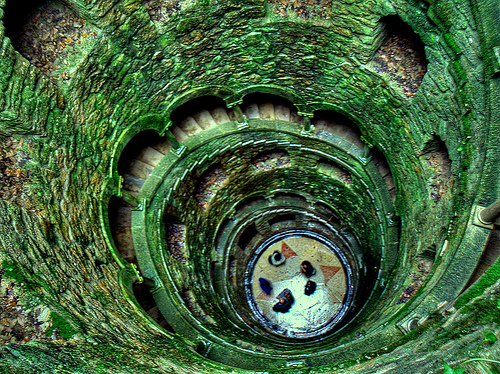 Masonic Initiation Stairwell in Sintra, Portugal. Image by AntonioVi. 