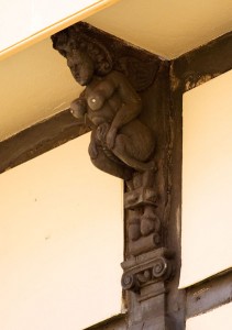 A 16th century wooden bracket depicting a Succubus, a sexual entity long associated with sleep paralysis